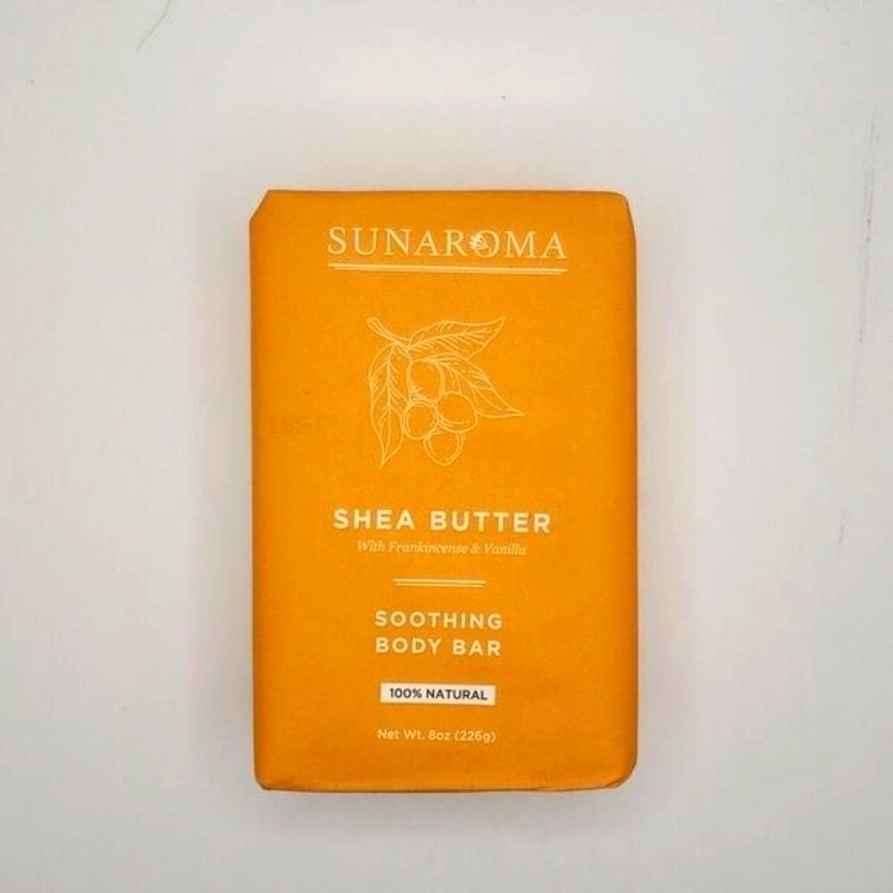 Sunaroma Shea Butter Frankincense Bar Soap